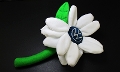 Plush Daisy Flower - WHITE