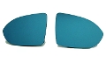 AUTO STYLE WIDE VIEW BLUE DOOR MIRROR LENS for Golf8