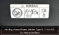 core OBJ Air Bag Monochrome Sticker Type-D（143×58）
