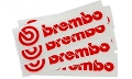 brembo(ブレンボ)ステッカーレッド9枚綴り　抜き文字タイプ