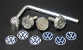 VW Licence Plate Lockbolt with Logo