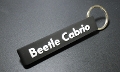 yOL/USzVW Black Rubber Keytag (Beetle Cabrio)